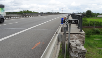 Pohled po směru staničení - ořez