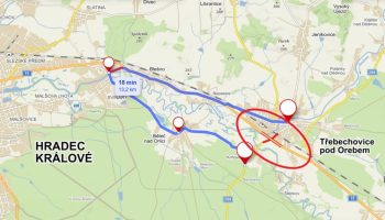 1 Třeb I 11 podchod objížďka
