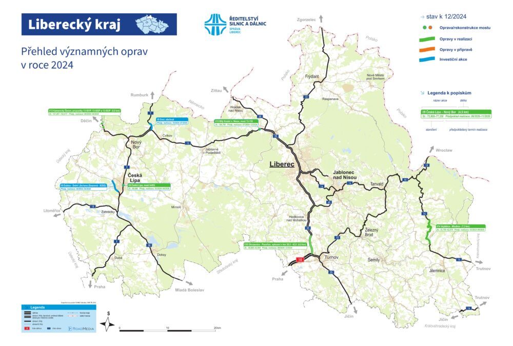 Přehled plánovaných oprav v Libereckém kraji pro rok 2024 (prosinec ...