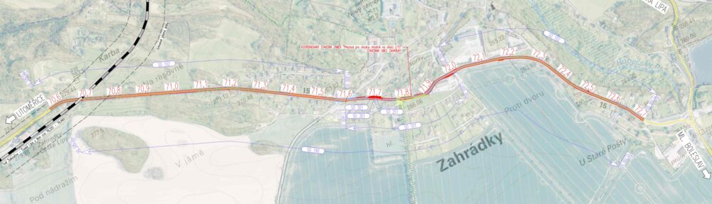Na silnici I/15 v Zahrádkách opravíme vozovku a opěrnou zeď