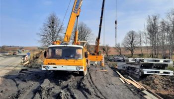 Oprava mostu v obci Kobeřice 2