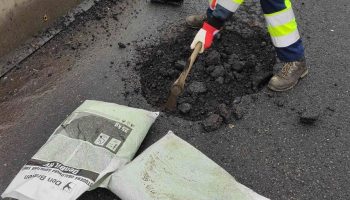 Opravy výtluků v Moravskoslezském kraji 2