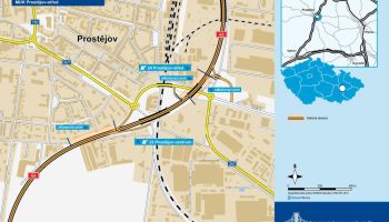 Stavba na dálnici D46 v Prostějově 3