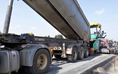 Práce na sil. I/38 u Vlkavy na Mladoboleslavsku pokračují
