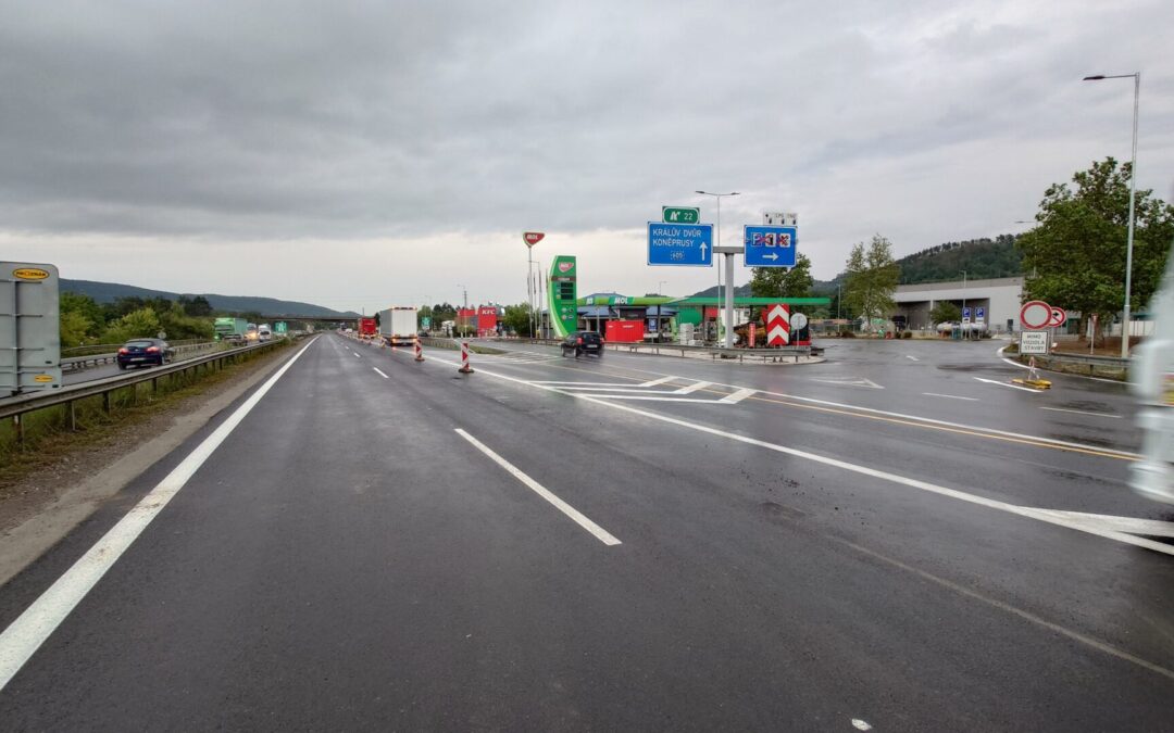 Končí oprava dálnice D5 na trase Bavoryně – Beroun a s ní i omezení