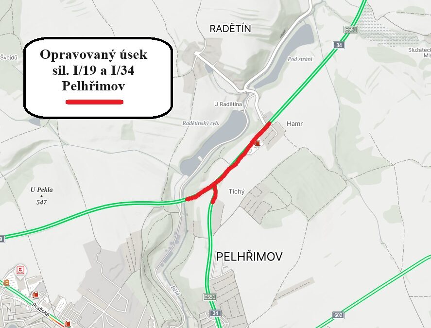 Vybíráme zhotovitele opravy dopravního okruhu Pelhřimova