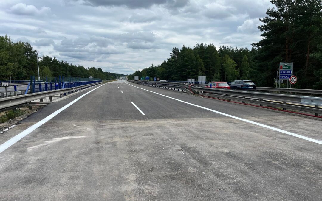 Změna etapy rekonstrukce mostu na dálnici D1 u Jihlavy